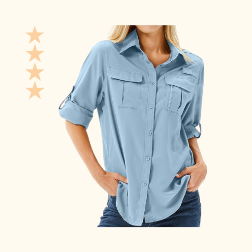 4+ star amazon UPF 50 hiking shirt