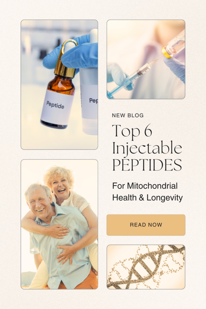 top six injectable peptides for mitochondrial health and longevity