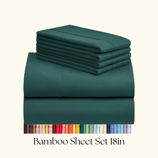 bamboo sheet set 18 in 