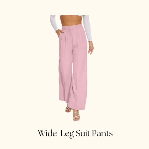 wide-leg suit pants