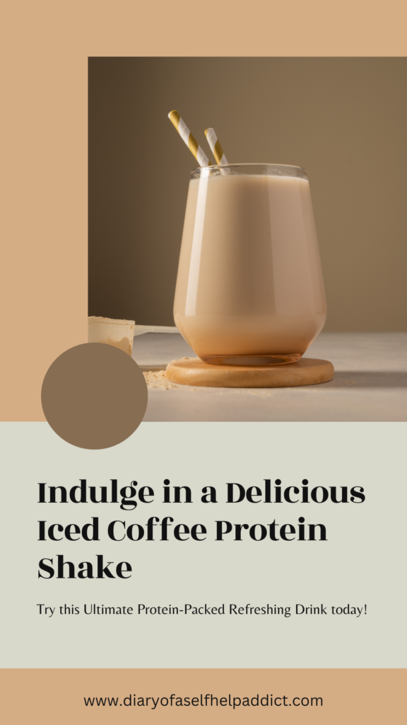 indulge in a delicious iced coffee protein shake