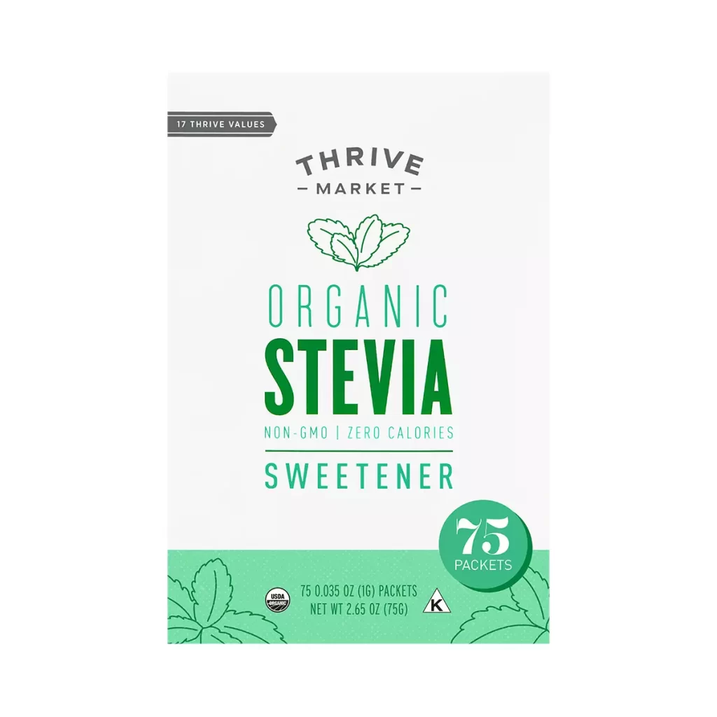 organic stevia packets from thrive market