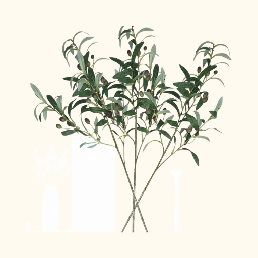 Faux Olive Leaf Stems