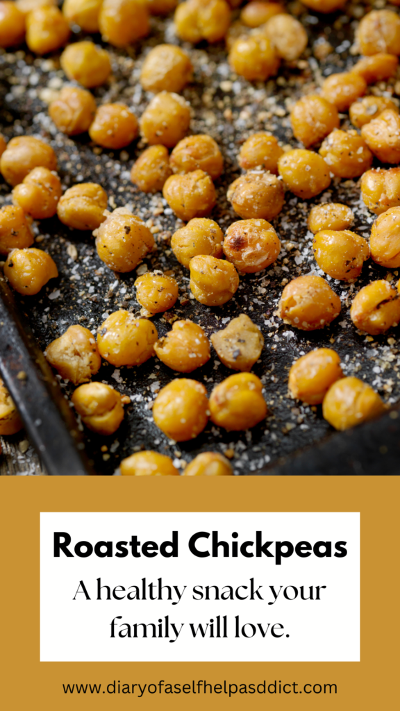 Roasted chickpeas. A healthy snack your family will love. 