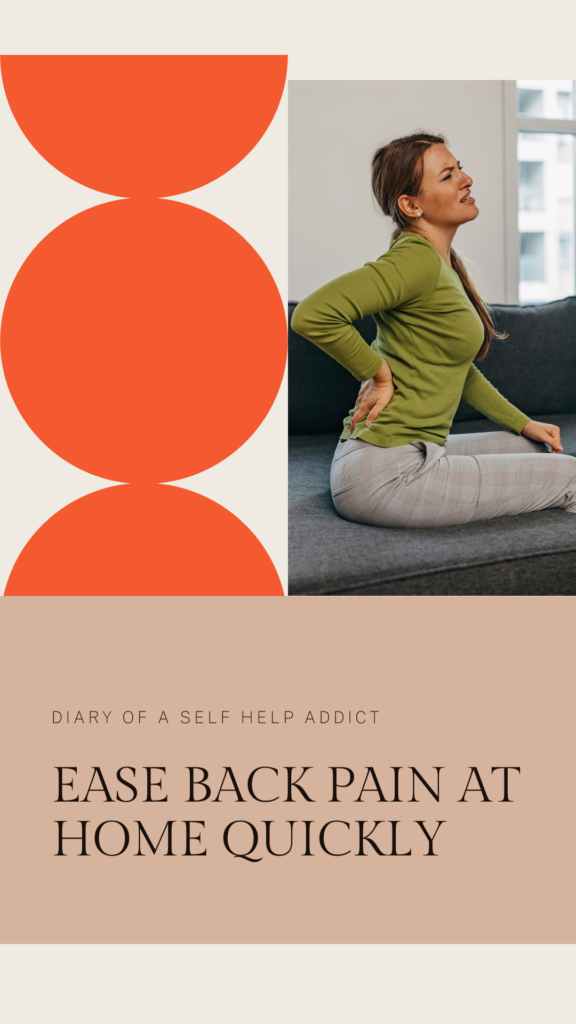 ease back pain at home quickly- myofascial release