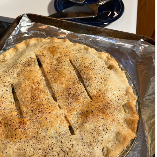 fresh out of the oven chicekn pot pie