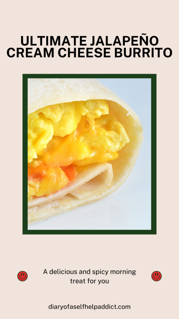 ultimate cheesy egg burrito