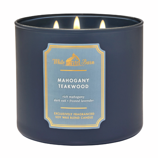 mahogany teakwood candle from bath and body works