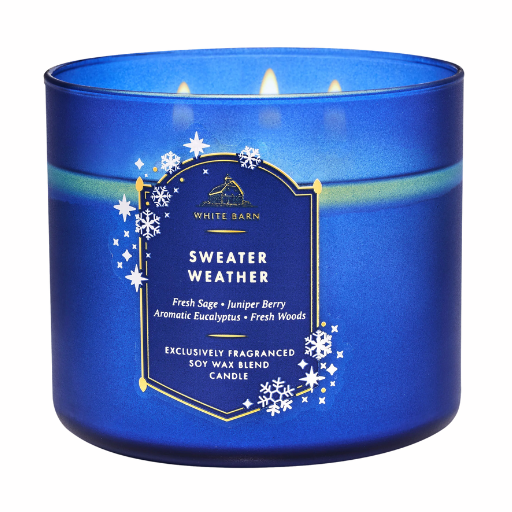 sweater weather candle from bath and body works