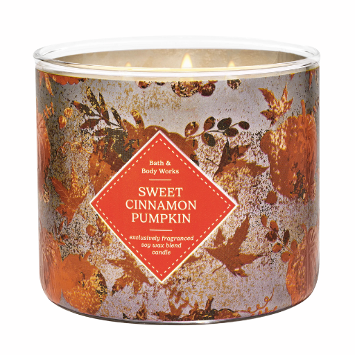 sweet cinnamon pumpkin candle from bath and body works