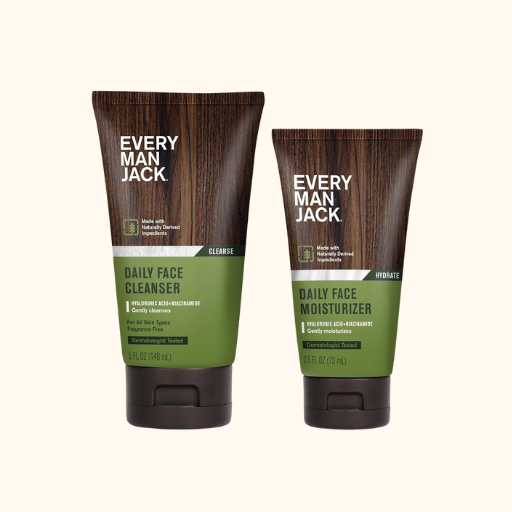 mens face wash and moisturizer set