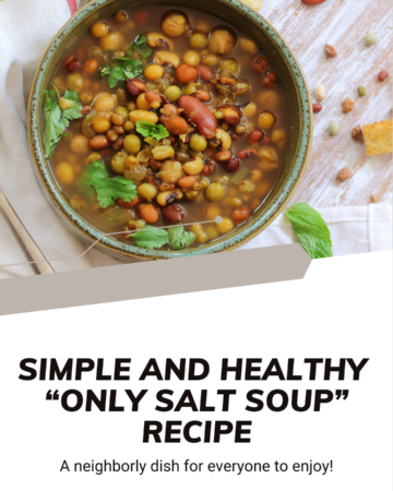 simple and healthy only salt soup