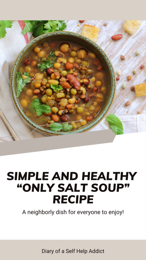 simple and health only salt soup recipe. a neighborly dish for everyone to enjoy