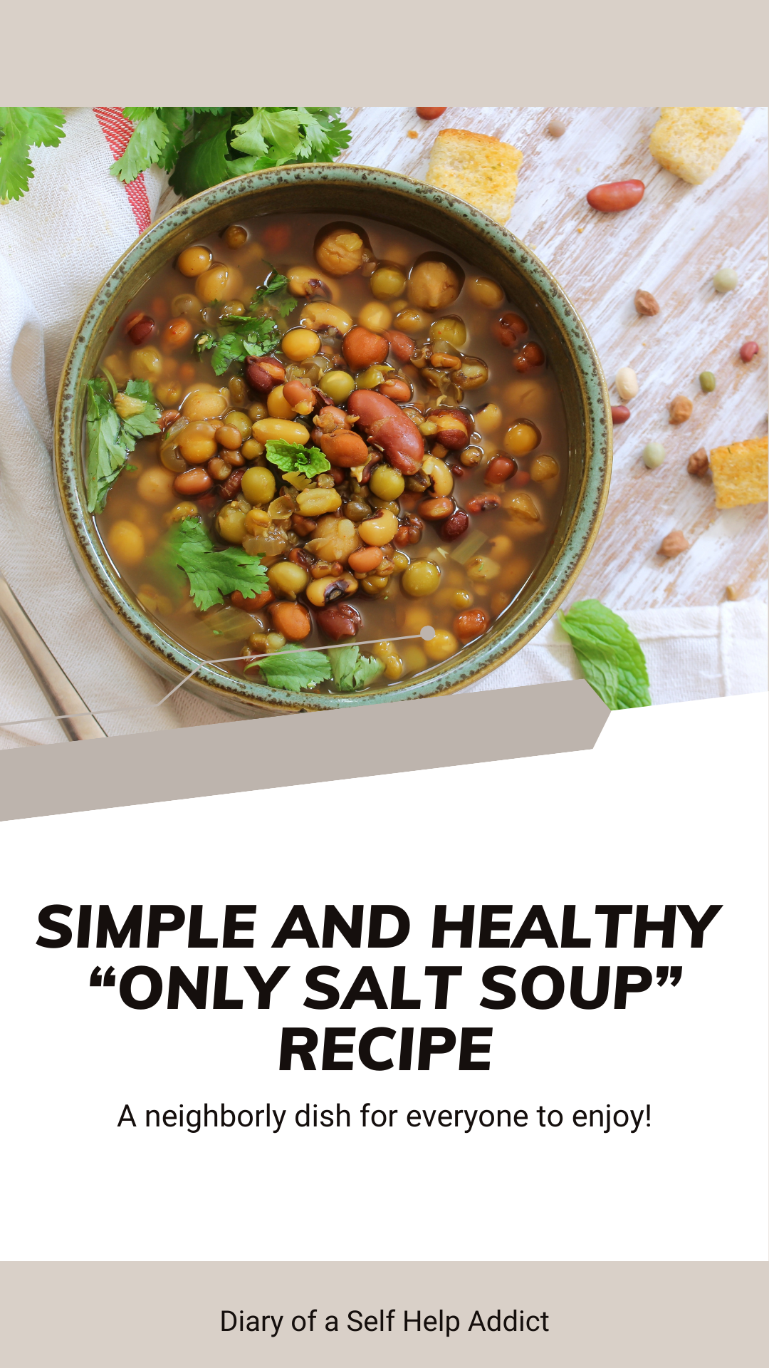 simple and healthy only salt soup