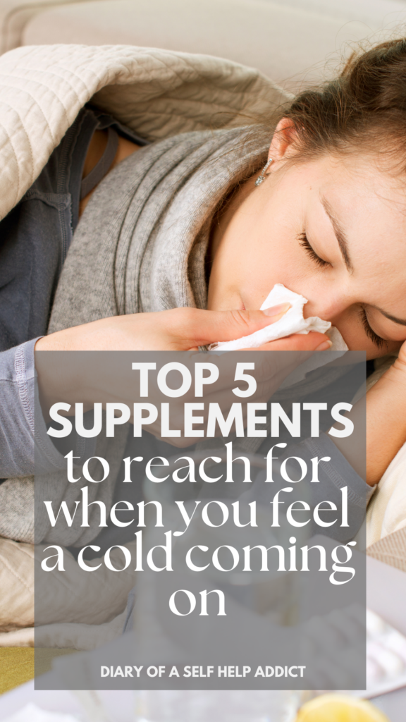 top 5 supplements to reach for when you have a cold or flu