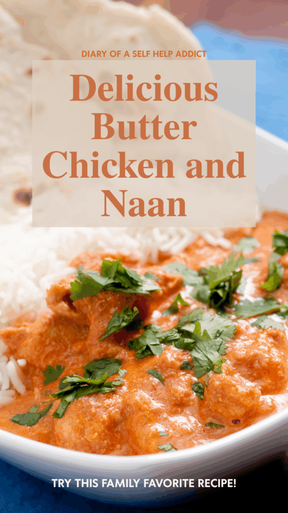delicious butter chicken and naan