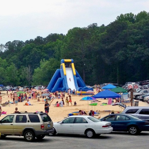 the big slide at Dallas Landing