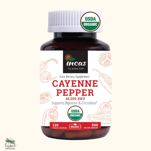 INCAS Organic Cayenne Pepper Capsules
