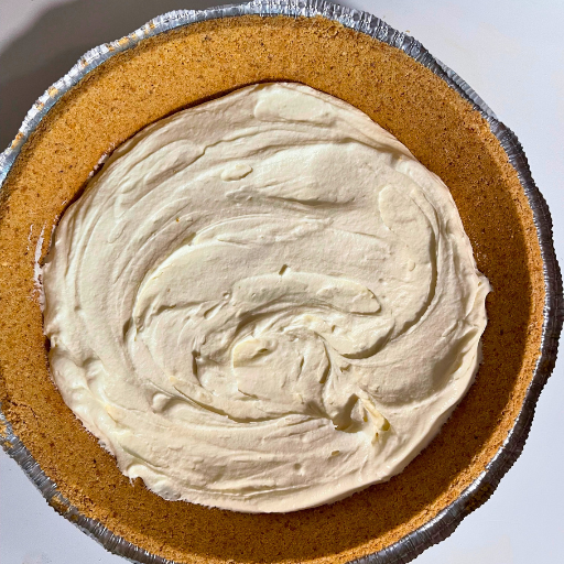 layer one of red velvet pie