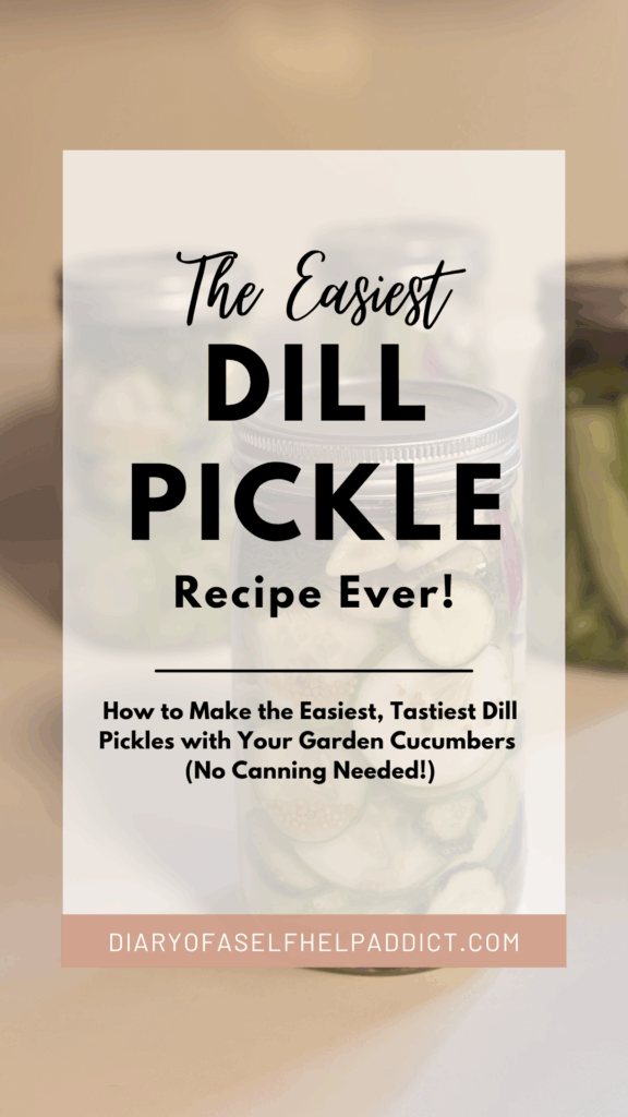 the easiest dill pickle recipe ever!