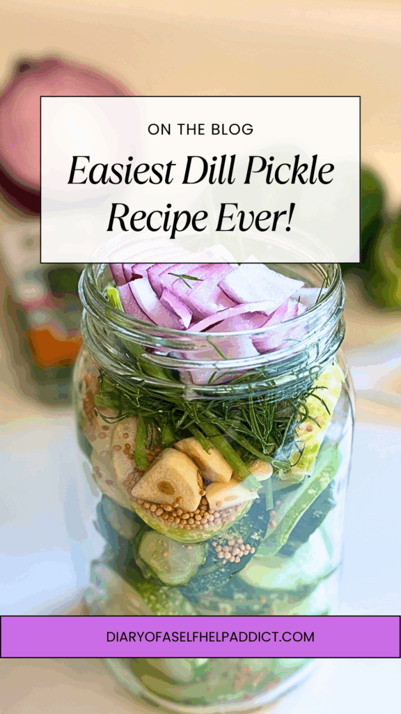 easiest dill pickle recipe ever!