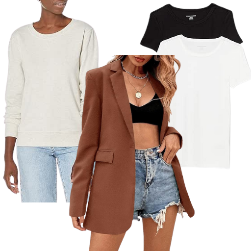 T-shirts and Blazer for Layering