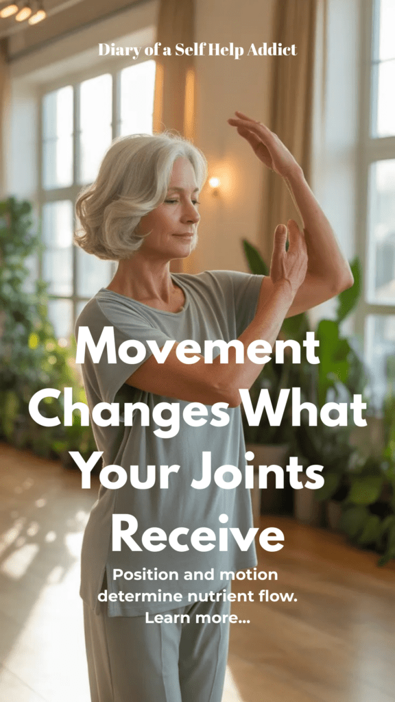 A serene image of a person performing gentle joint circles in a bright, natural Pilates studio, emphasis on ease and control