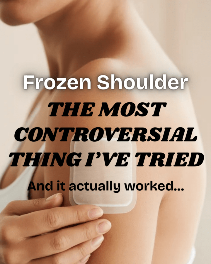 Close-up of clear square nicotine patch being applied to rib cage area (tasteful, non-clinical), neutral background, clean wellness aesthetic.