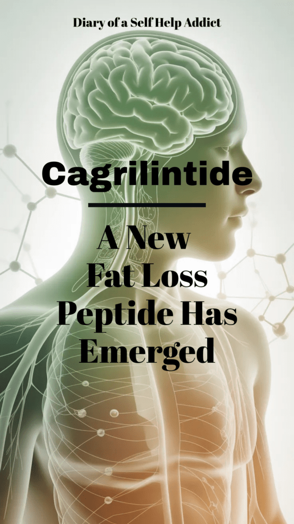 Overlay subtle brain + body silhouette in background, soft neutral tones, evoking neurological impact of peptides.
