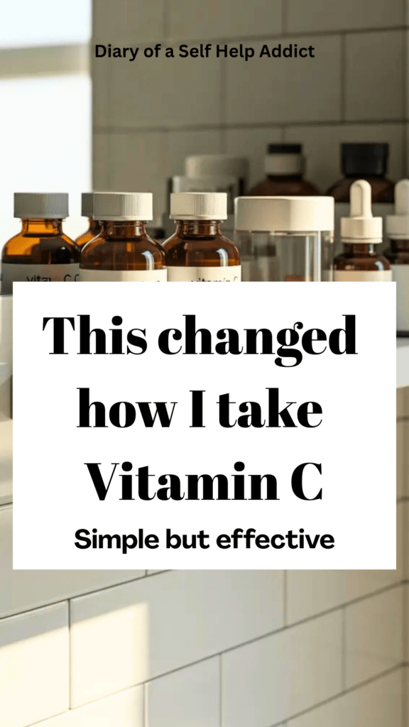 Skincare counter with serum + sunlight