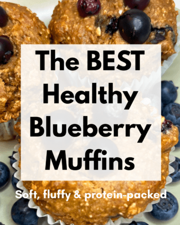 the best healthy blueberry muffins