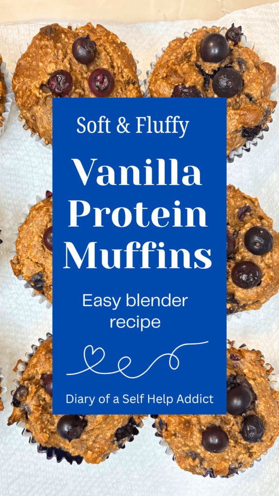 soft and fluffy vanilla protein muffins easy blender recipe